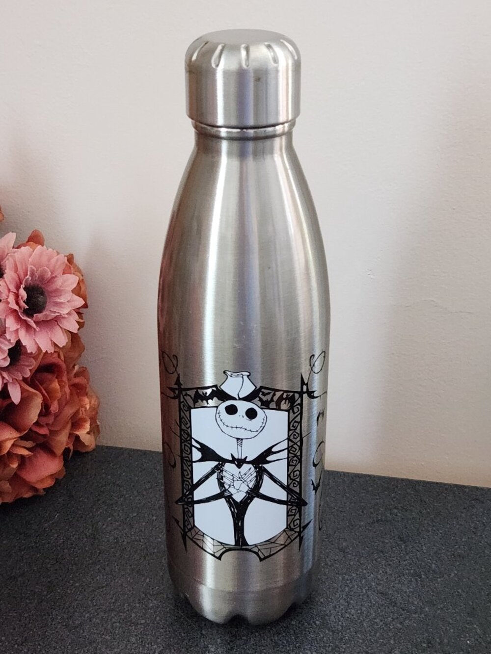 The Nightmare Before Christmas Jack & Sally Zak! Stainless Steel Water Bottle 17